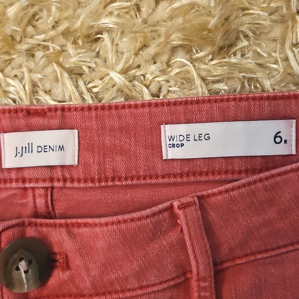 J.Jill Wide-Leg Welt-Pocket Crop Pants - Picture 4 of 11